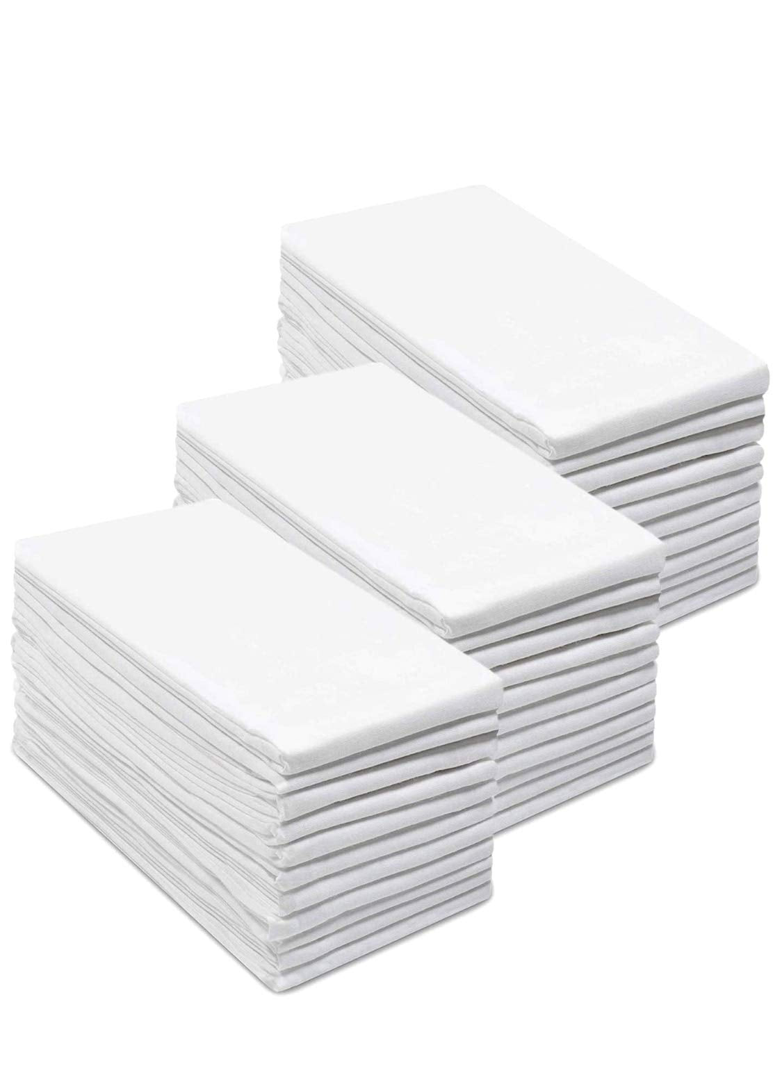 Simpli-Magic Cotton Herringbone Dish Towels, 15"x25" (30 Pack) – High Absorbent Kitchen Hand Towels (Multi-Color)