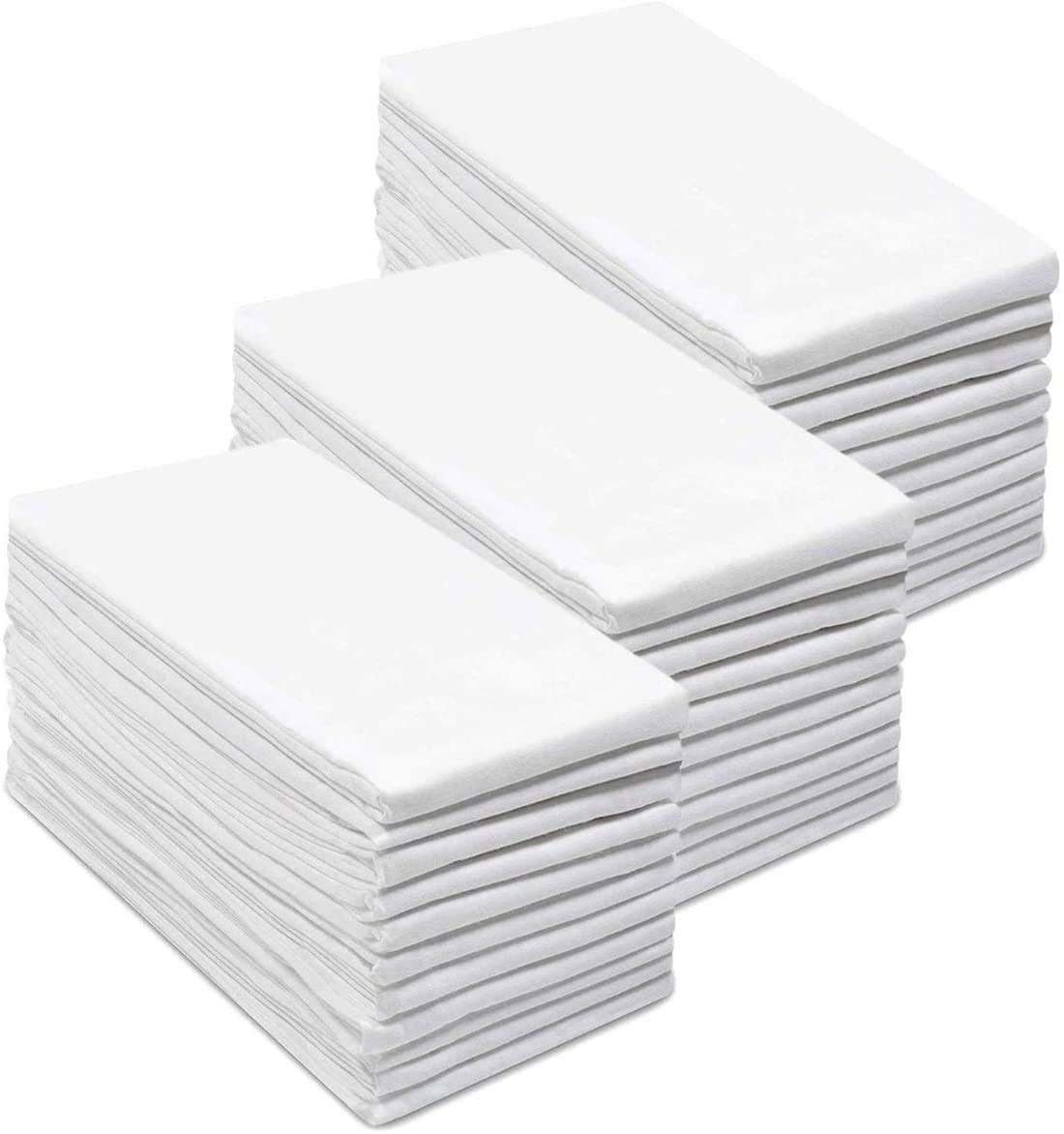 Simpli-Magic Cotton Herringbone Dish Towels, 15"x25" (30 Pack) – High Absorbent Kitchen Hand Towels (Multi-Color)