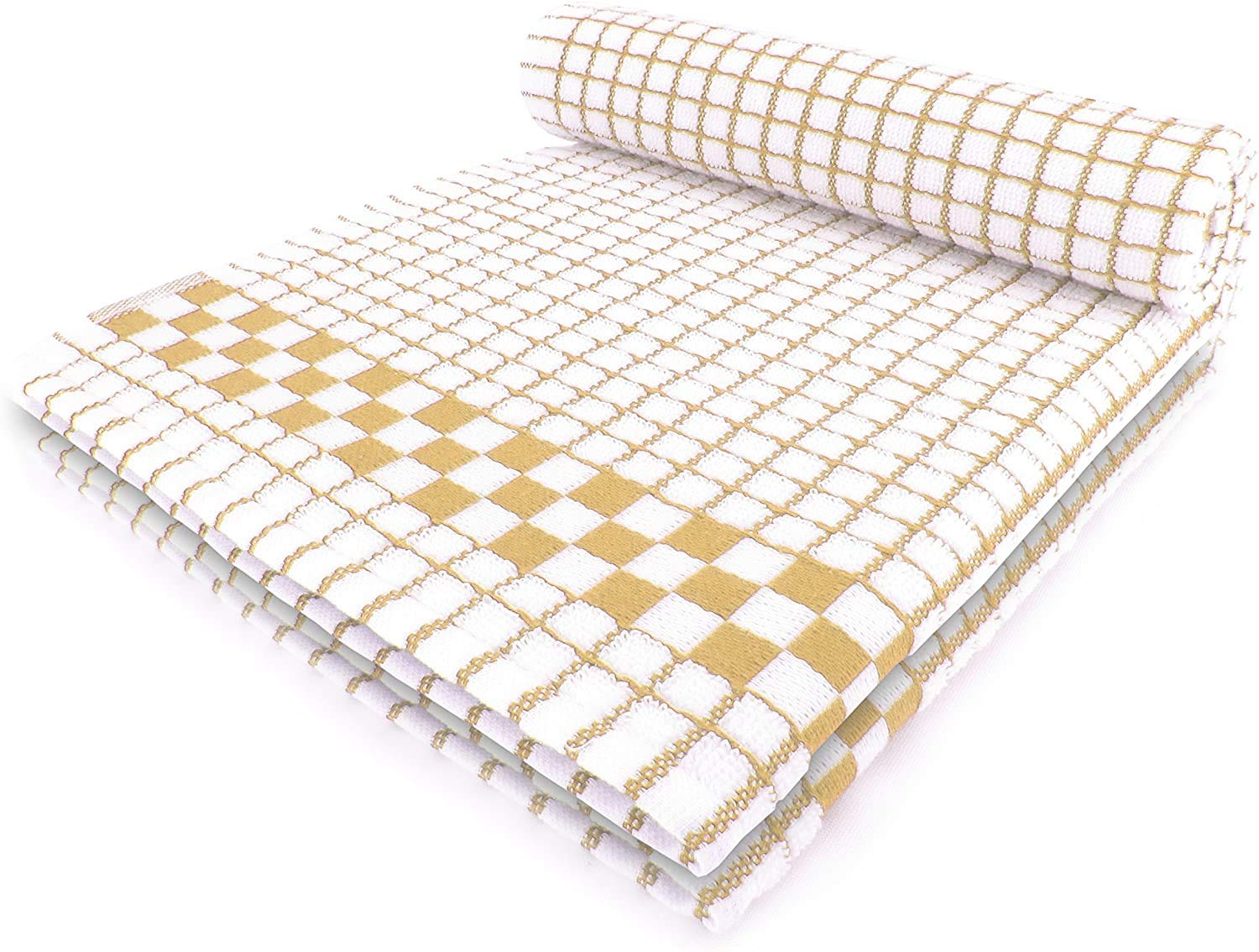 Simpli-Magic Cotton Herringbone Dish Towels, 15"x25" (30 Pack) – High Absorbent Kitchen Hand Towels (Multi-Color)