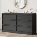 GarveeHome 7 Drawer Dresser for Bedroom, 54in Wide Natural Oak 7 Chest of Drawers with Large Storage, Wooden Dresser Organizer Closet for Living Room, Entryway, Nursery