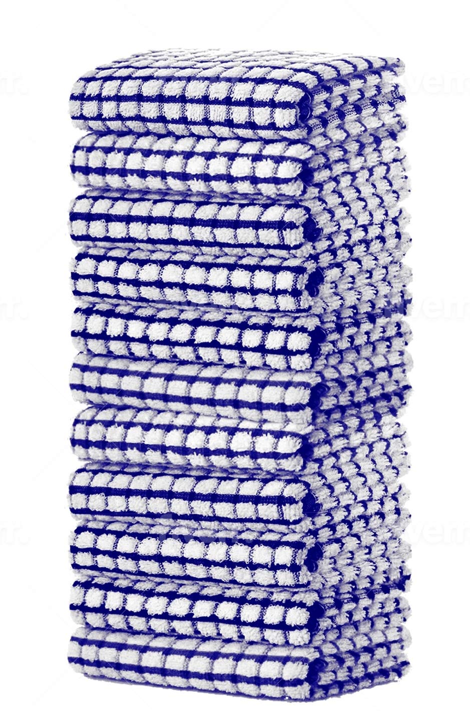 Simpli-Magic Cotton Herringbone Dish Towels, 15"x25" (30 Pack) – High Absorbent Kitchen Hand Towels (Multi-Color)