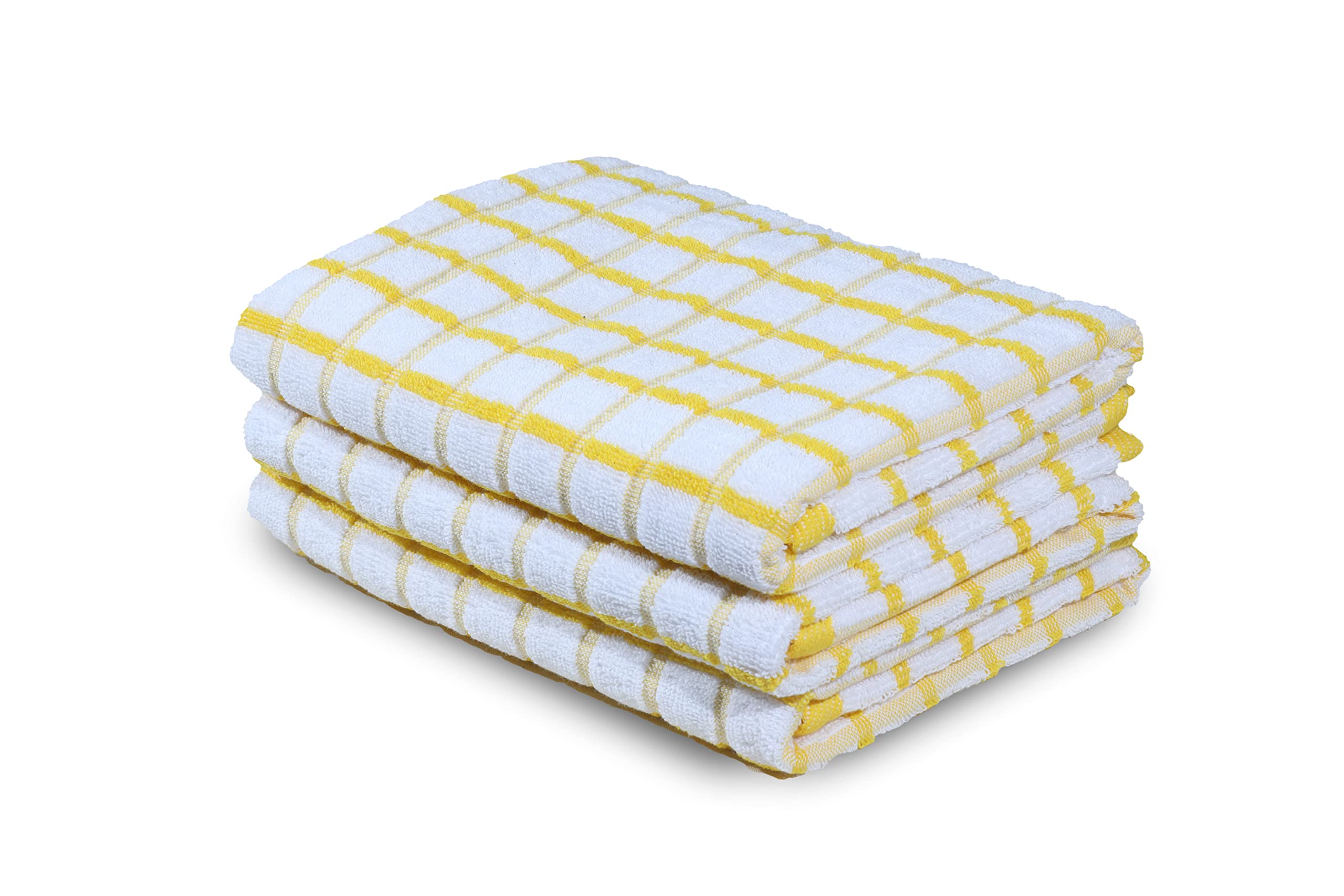 Urban Villa Kitchen Towels 100% Cotton Dish Towels for Kitchen (Set of 6) 20”x30” Dish Cloths Highly Absorbent Kitchen Linen Set with Hanging Loop Perfect for Drying Dishes Cleaning Towels-Blue White