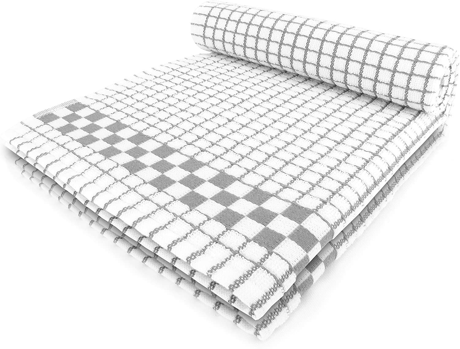 Simpli-Magic Cotton Herringbone Dish Towels, 15"x25" (30 Pack) – High Absorbent Kitchen Hand Towels (Multi-Color)