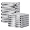 Kitinjoy Cotton 8 Pack Terry Kitchen Dish Cloths, 12 x 12 Inches Super Soft and Absorbent Dish Rags, Quick Drying Dish Towels for Washing Dishes, Mixed Color
