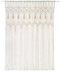 Mkono Macrame Curtain Large Boho Woven Wall Hanging Window Curtains Handmade Bohemian Decor for Window Doorway Closet Wedding Backdrop Arch Bedroom Living Room Apartment, 51''Wide x 70''Long