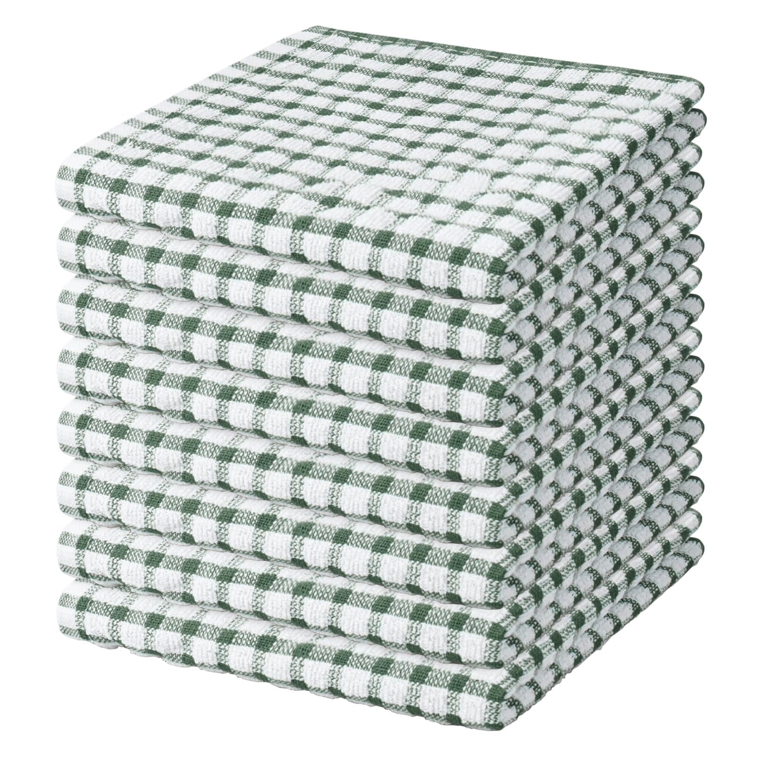 Nialnant 8 Pcs Kitchen Dish Rags,100% Cotton Soft Absorbent Quick Drying Dish Cloths for Kitchen,Washing Dishes,Cleaning rags-11 x 11In
