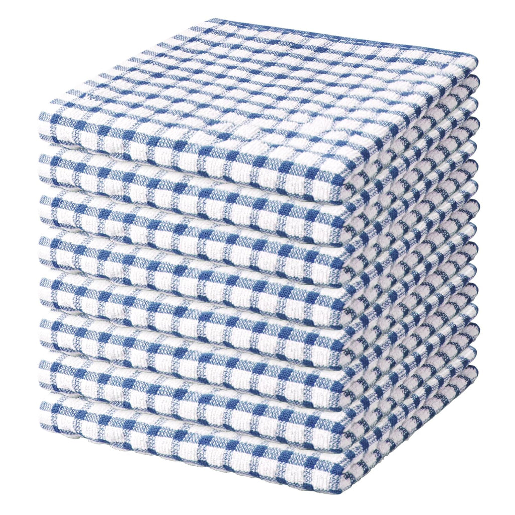 Nialnant 8 Pcs Kitchen Dish Rags,100% Cotton Soft Absorbent Quick Drying Dish Cloths for Kitchen,Washing Dishes,Cleaning rags-11 x 11In