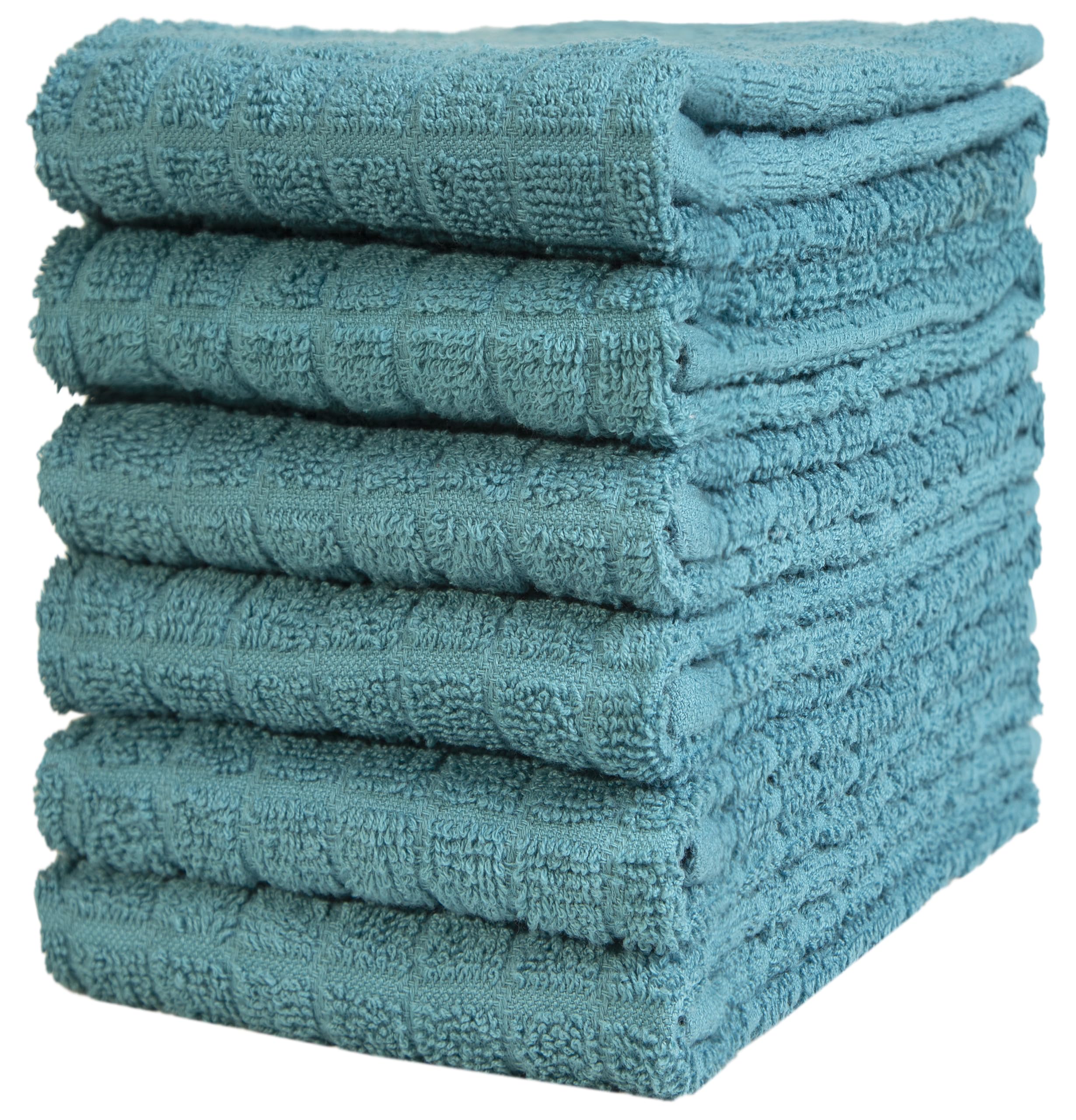 Bumble Dish Cloths (8 Pack) | 12" x 12" | 100% Cotton Kitchen Towels | 405 GSM | Soft, Highly Absorbent & Durable Dish Towels for Kitchen | Gray